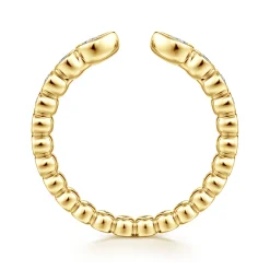 Online Gabriel & Co. 14K Yellow Gold Bezel Set Pear and Round Open Diamond Eternity Band - 0.54 ct