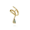 Outlet Gabriel & Co. 14K Yellow Gold Blue Topaz Stud Drop Earrings