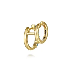 Hot Gabriel & Co. 14K Yellow Gold Blue Topaz Stuggies Earrings