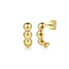 Discount Gabriel & Co. 14K Yellow Gold Bujukan Ball J Hoop Earrings
