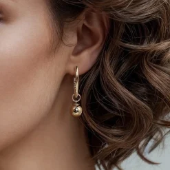 New Gabriel & Co. 14K Yellow Gold Bujukan Bead Earring Charm