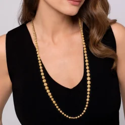 Clearance Gabriel & Co. 14K Yellow Gold Bujukan Beads Chain Necklace