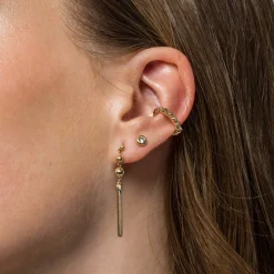 Clearance Gabriel & Co. 14K Yellow Gold Bujukan Bead Single Ear Cuff Earring