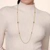 Outlet Gabriel & Co. 14K Yellow Gold Bujukan Bead Station Necklace