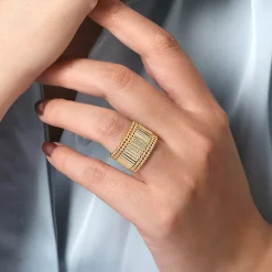 Sale Gabriel & Co. 14K Yellow Gold Bujukan Cigar Band