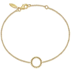 Outlet Gabriel & Co. 14K Yellow Gold Bujukan Circle Chain Bracelet