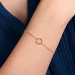 Outlet Gabriel & Co. 14K Yellow Gold Bujukan Circle Chain Bracelet