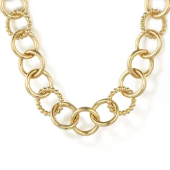 Gabriel & Co. 14K Yellow Gold Bujukan Circle Chain Necklace