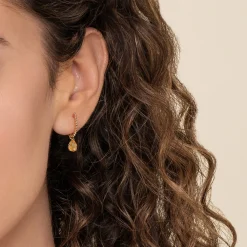 Discount Gabriel & Co. 14K Yellow Gold Bujukan Citrine J Hoop Earrings