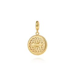 Outlet Gabriel & Co. 14K Yellow Gold Bujukan Citrine Medallion Pendant With Detachable Bail