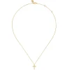 Online Gabriel & Co. 14K Yellow Gold Bujukan Cross Diamond Pendant Necklace