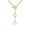 Sale Gabriel & Co. 14K Yellow Gold Bujukan Diamond Link Y Necklace