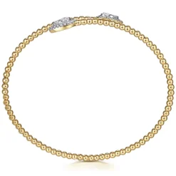 Sale Gabriel & Co. 14K Yellow Gold Bujukan Diamond Bangle