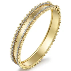 Discount Gabriel & Co. 14K Yellow Gold Bujukan Diamond Bangle