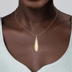 Outlet Gabriel & Co. 14K Yellow Gold Bujukan Diamond Necklace