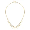 Outlet Gabriel & Co. 14K Yellow Gold Bujukan Diamond Spike Droplet Necklace