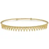 Sale Gabriel & Co. 14K Yellow Gold Bujukan Drop Choker Necklace