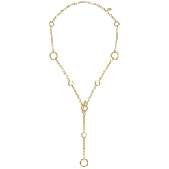 Clearance Gabriel & Co. 14K Yellow Gold Bujukan Hollow Tube Y-Knot Necklace