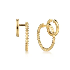 Hot Gabriel & Co. 14K Yellow Gold Bujukan Hoop And Ear Cuffs
