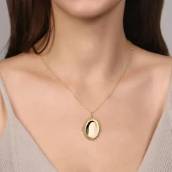 Gabriel & Co. 14K Yellow Gold Bujukan Locket Pendant Necklace