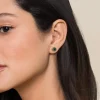 Online Gabriel & Co. 14K Yellow Gold Bujukan Malachite Stud Earrings