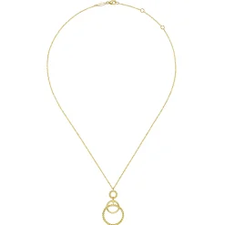 Clearance Gabriel & Co. 14K Yellow Gold Bujukan Multi Circle Pendant Necklace