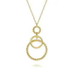 Clearance Gabriel & Co. 14K Yellow Gold Bujukan Multi Circle Pendant Necklace