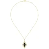 Sale Gabriel & Co. 14K Yellow Gold Bujukan Onyx Rhombus Pendant Necklace