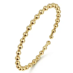 Outlet Gabriel & Co. 14K Yellow Gold Bujukan Open Bangle