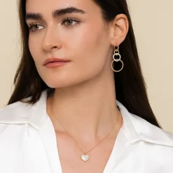 Online Gabriel & Co. 14K Yellow Gold Bujukan Pave Diamond Heart Necklace