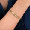 Outlet Gabriel & Co. 14K Yellow Gold Bujukan Pyramid Bangle