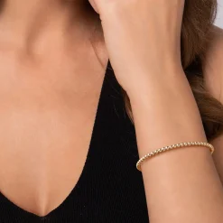 Best Gabriel & Co. 14K Yellow Gold Bujukan Split Bangle Bracelet