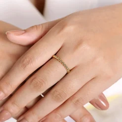 Hot Gabriel & Co. 14K Yellow Gold Bujukan Stackable Ring