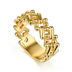 New Gabriel & Co. 14K Yellow Gold Bujukan Station Stackable