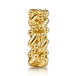 New Gabriel & Co. 14K Yellow Gold Bujukan Station Stackable