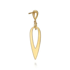Clearance Gabriel & Co. 14K Yellow Gold Bujukan Stud Drop Earrings