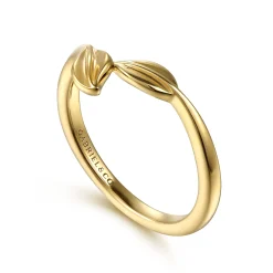 Online Gabriel & Co. 14K Yellow Gold Bypass Leaf Ring