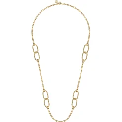 Best Gabriel & Co. 14K Yellow Gold Chain Necklace with Oval Link Stations
