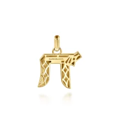Discount Gabriel & Co. 14K Yellow Gold Chai Pendant
