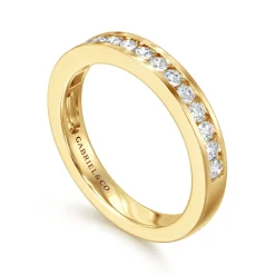Outlet Gabriel & Co. 14K Yellow Gold Channel Setting Diamond Anniversary Band - 0.5 ct