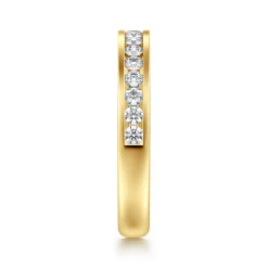 Outlet Gabriel & Co. 14K Yellow Gold Channel Setting Diamond Anniversary Band - 0.5 ct