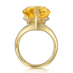 Discount Gabriel & Co. 14K Yellow Gold Citrine Pear Ladies Ring