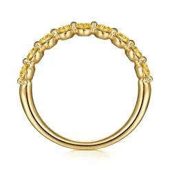 Online Gabriel & Co. 14K Yellow Gold Citrine Stackable Ring