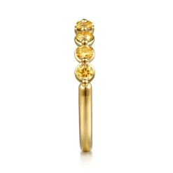 Online Gabriel & Co. 14K Yellow Gold Citrine Stackable Ring