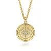 Online Gabriel & Co. 14K Yellow Gold Compass Pendant with Diamond