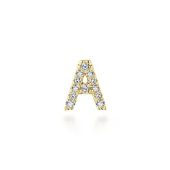 Sale Gabriel & Co. 14K Yellow Gold Diamond A Initial Locket Charm