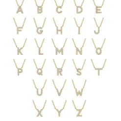 Sale Gabriel & Co. 14K Yellow Gold Diamond A Initial Pendant Necklace