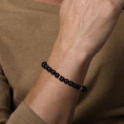 Sale Gabriel & Co. 14K Yellow Gold Diamond and Onyx Bracelet