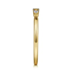 Sale Gabriel & Co. 14K Yellow Gold Diamond and Ruby Stackable Ring