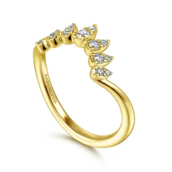 Outlet Gabriel & Co. 14K Yellow Gold Diamond Anniversary Band - 0.2 ct